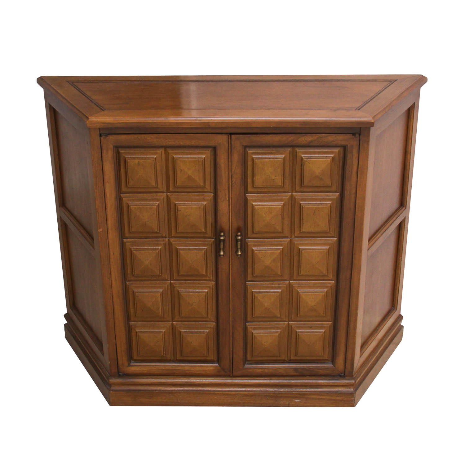 Vintage Trapezoid-Shaped Cabinet