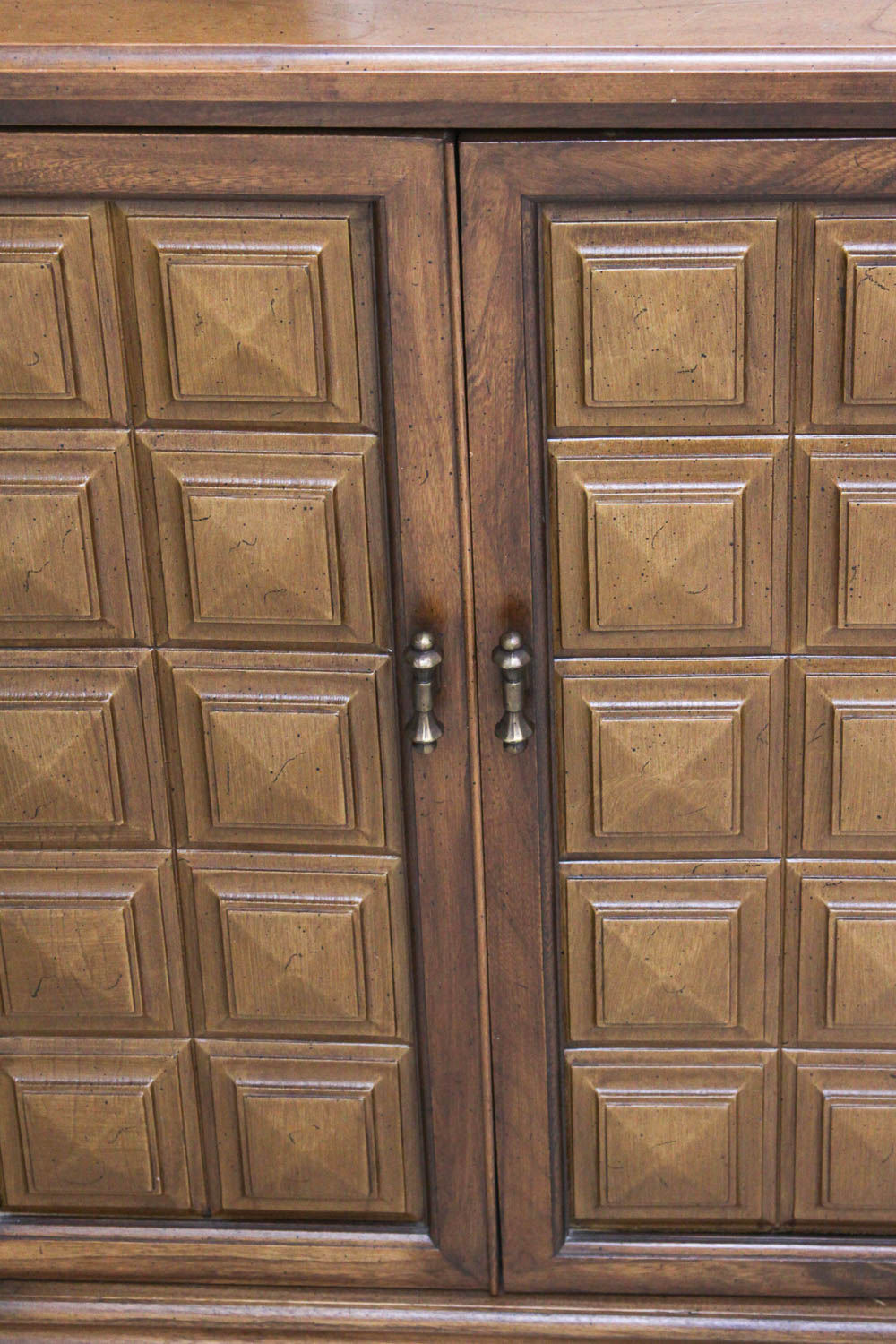 Vintage Trapezoid-Shaped Cabinet