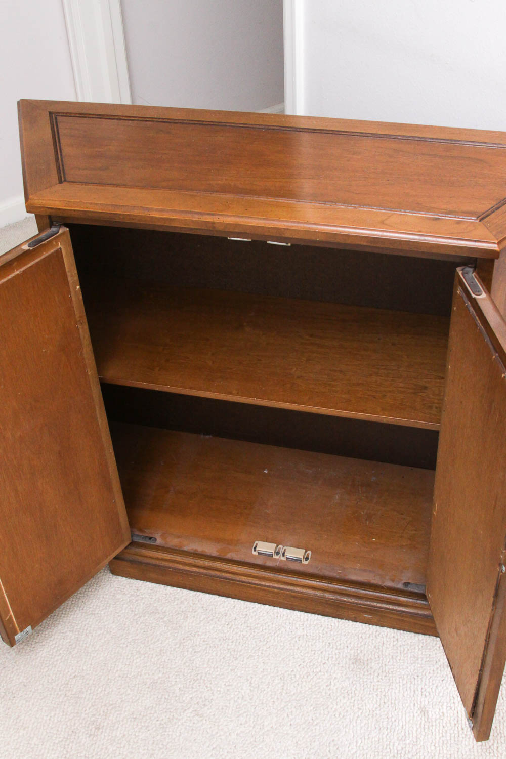 Vintage Trapezoid-Shaped Cabinet