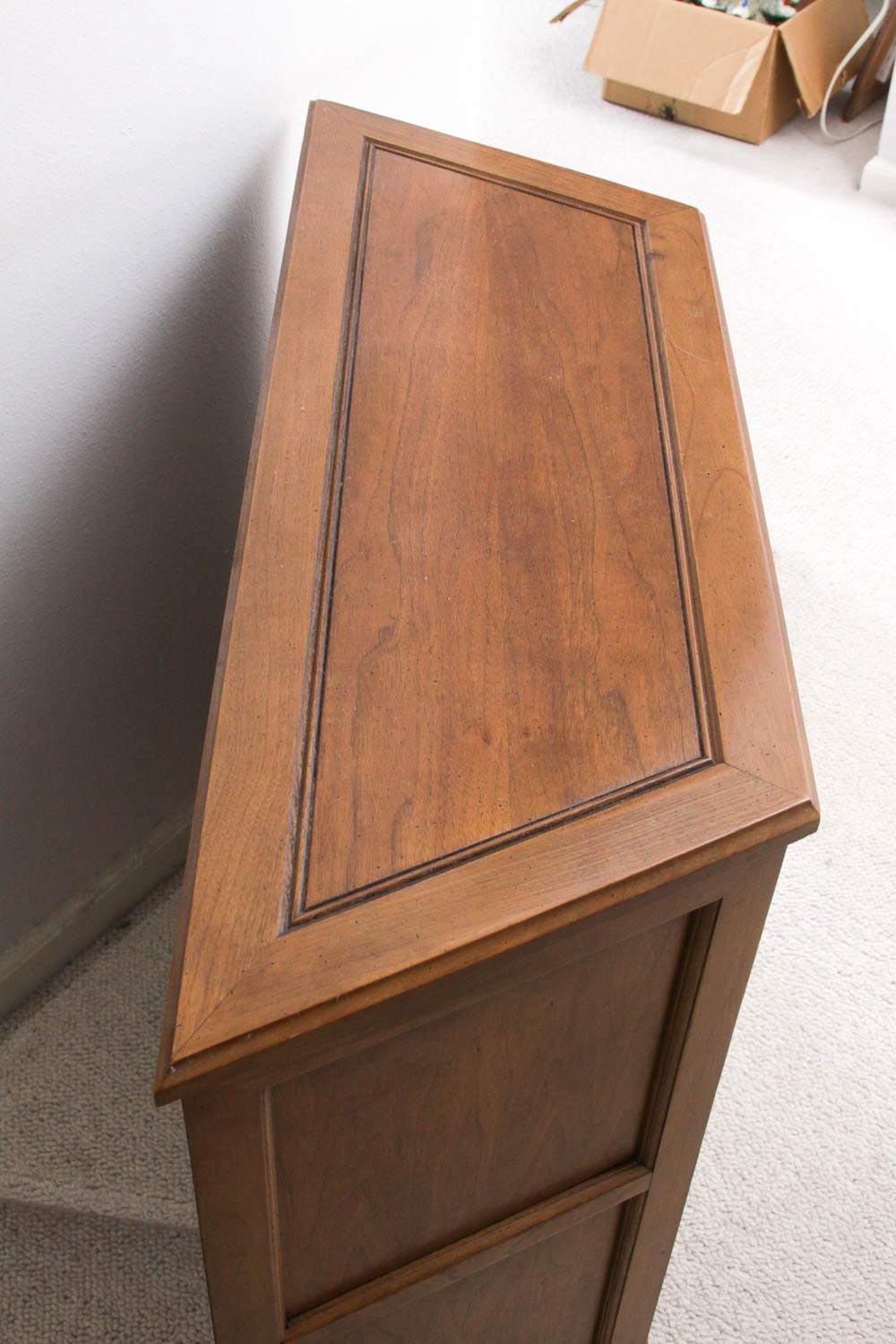 Vintage Trapezoid-Shaped Cabinet
