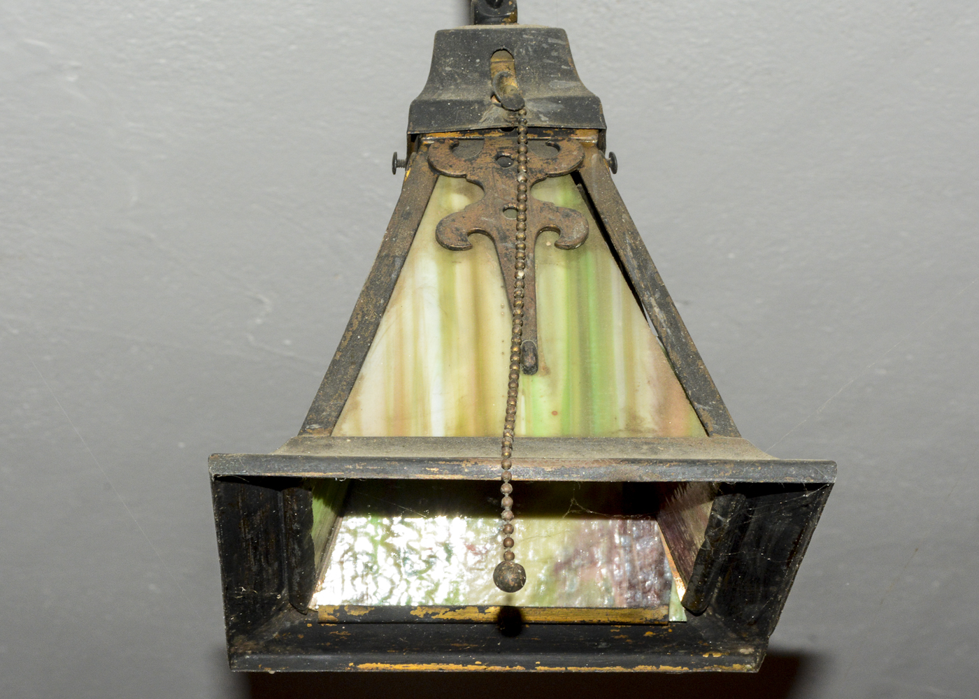 Pair of Stained Glass Pendant Lights