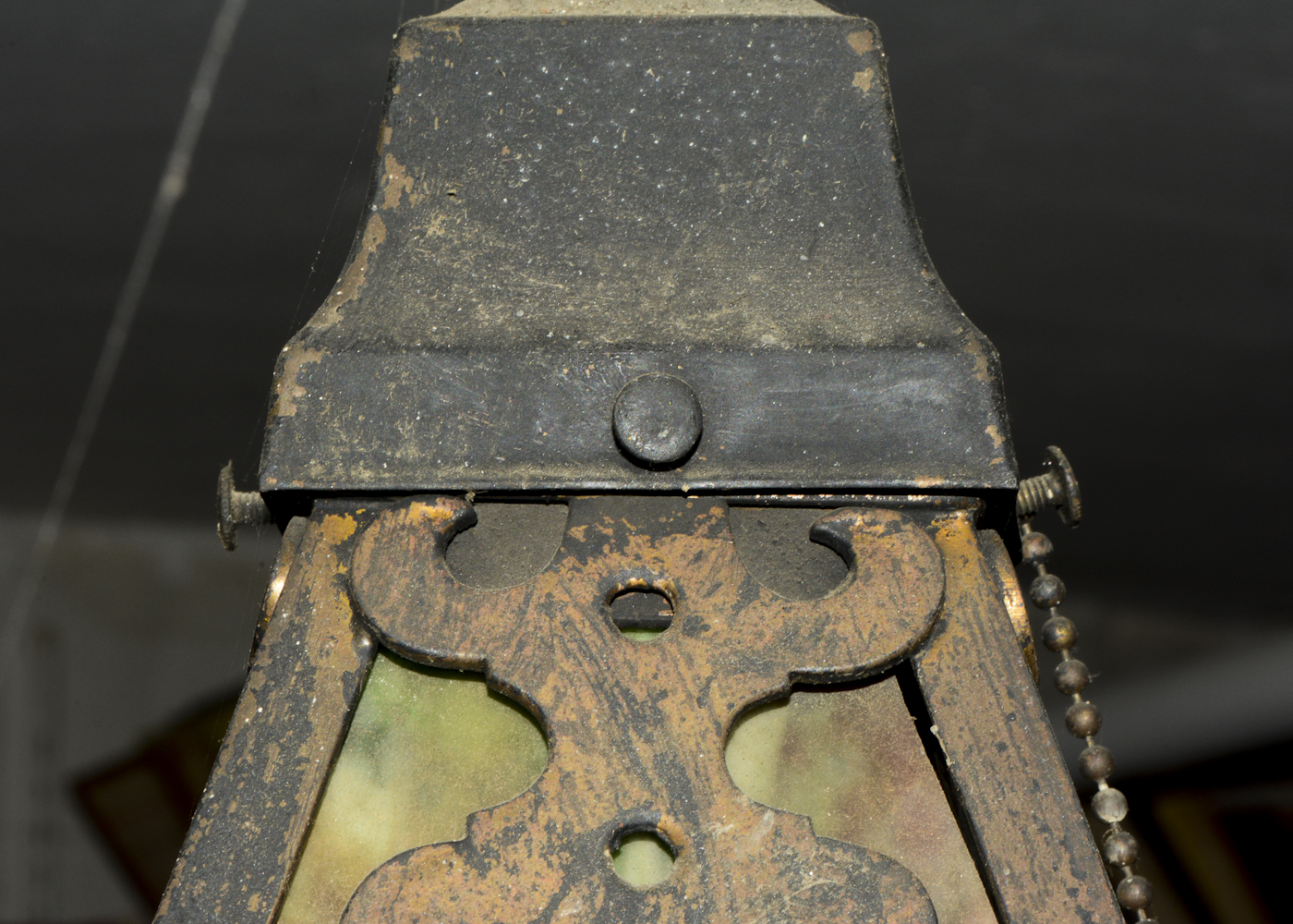 Pair of Stained Glass Pendant Lights