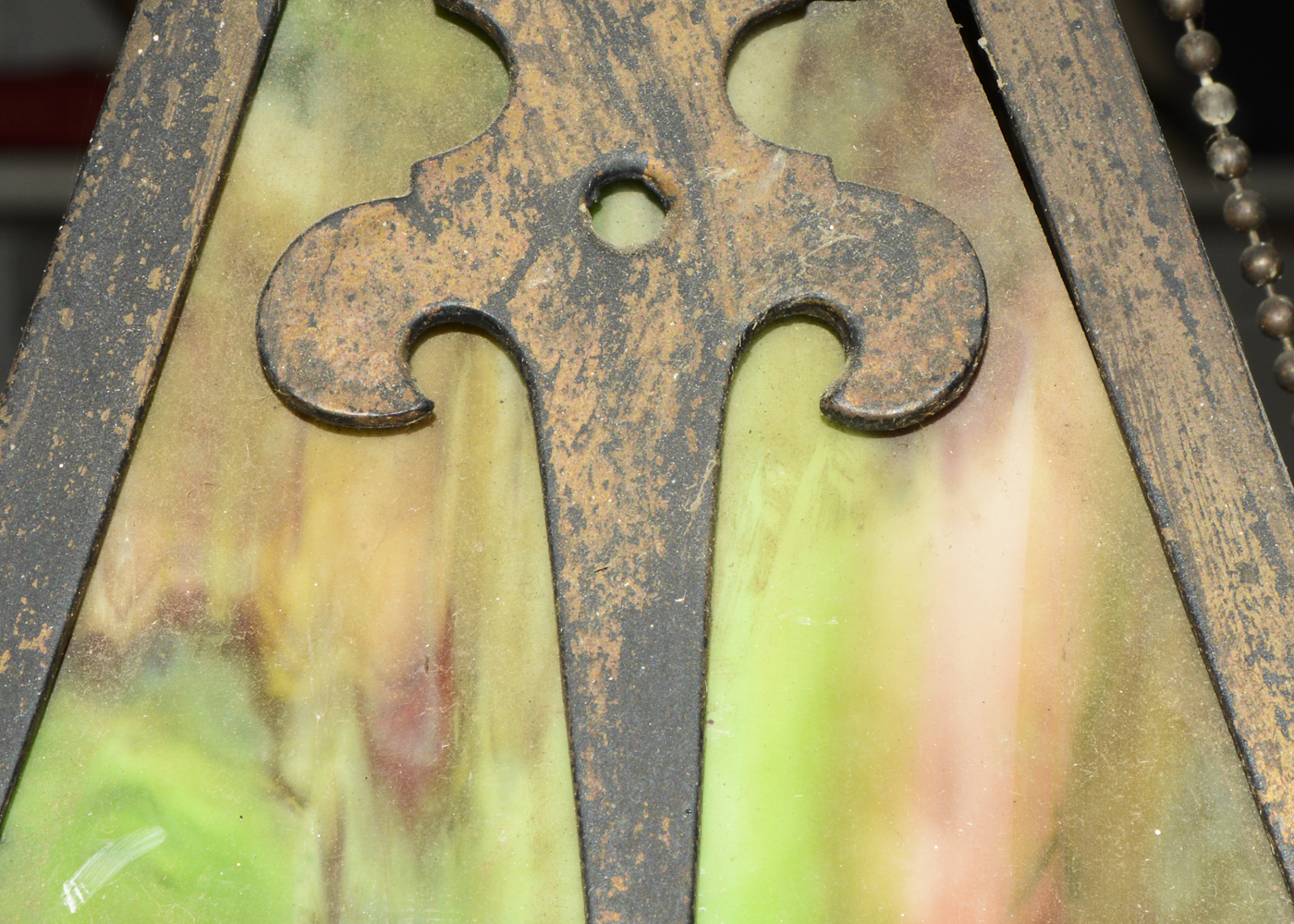 Pair of Stained Glass Pendant Lights