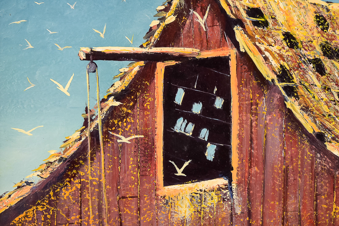 Roland "Kickapoo" Logan Oil Painting on Board