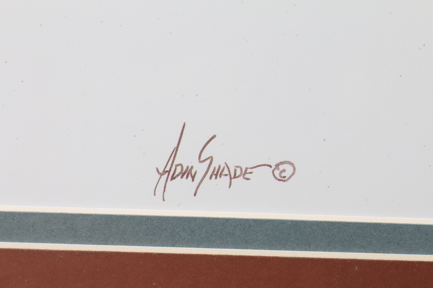 Adin Shade Signed Original Watercolor of Waterfall