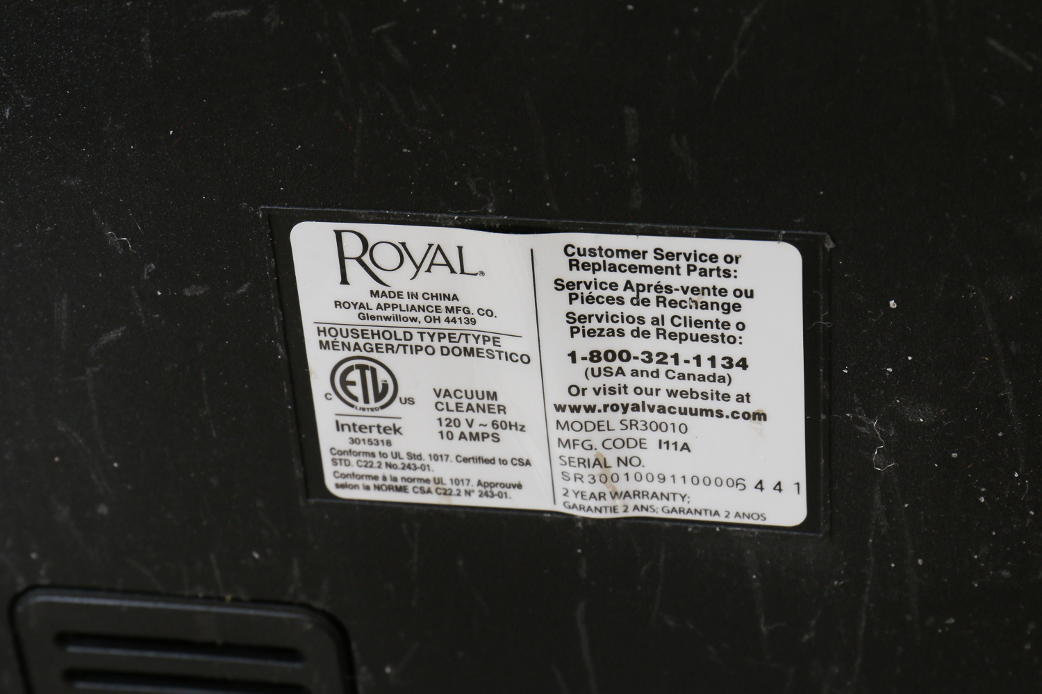 Royal S10 Lexon Series Canister Vacuum Cleaner