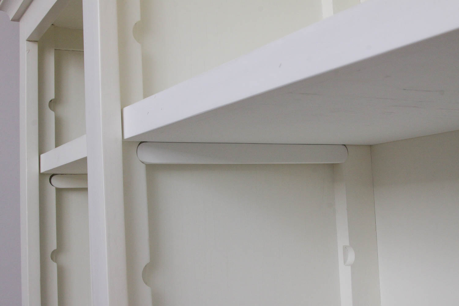 Three-Piece Painted Wood Bookcase