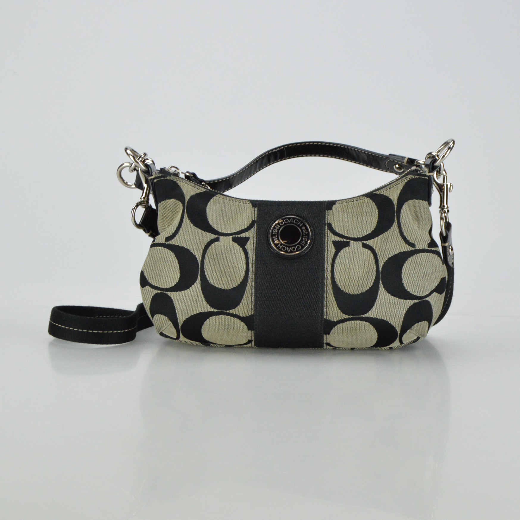 Coach Signature Stripe Demi Bag