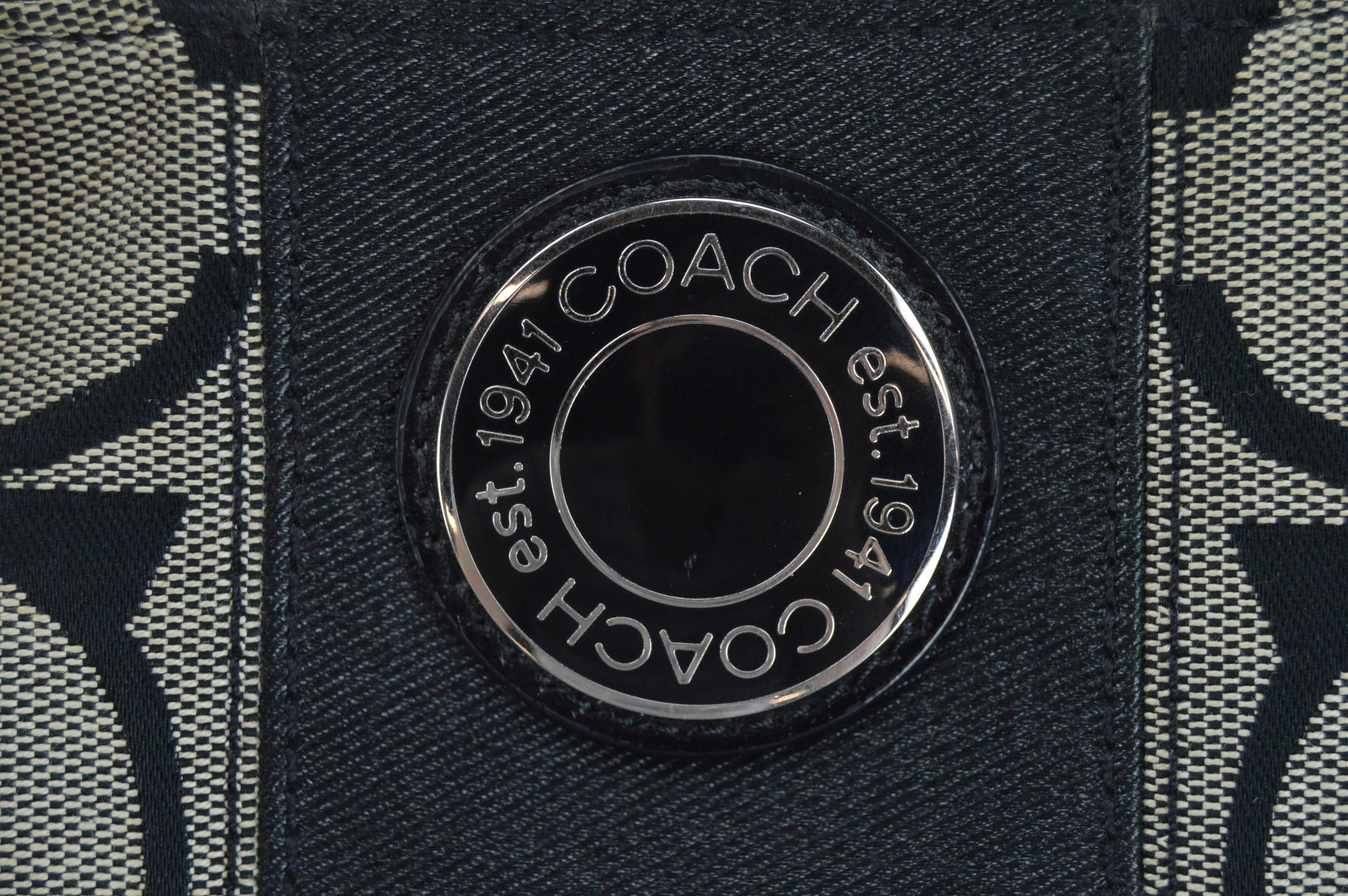Coach Signature Stripe Demi Bag