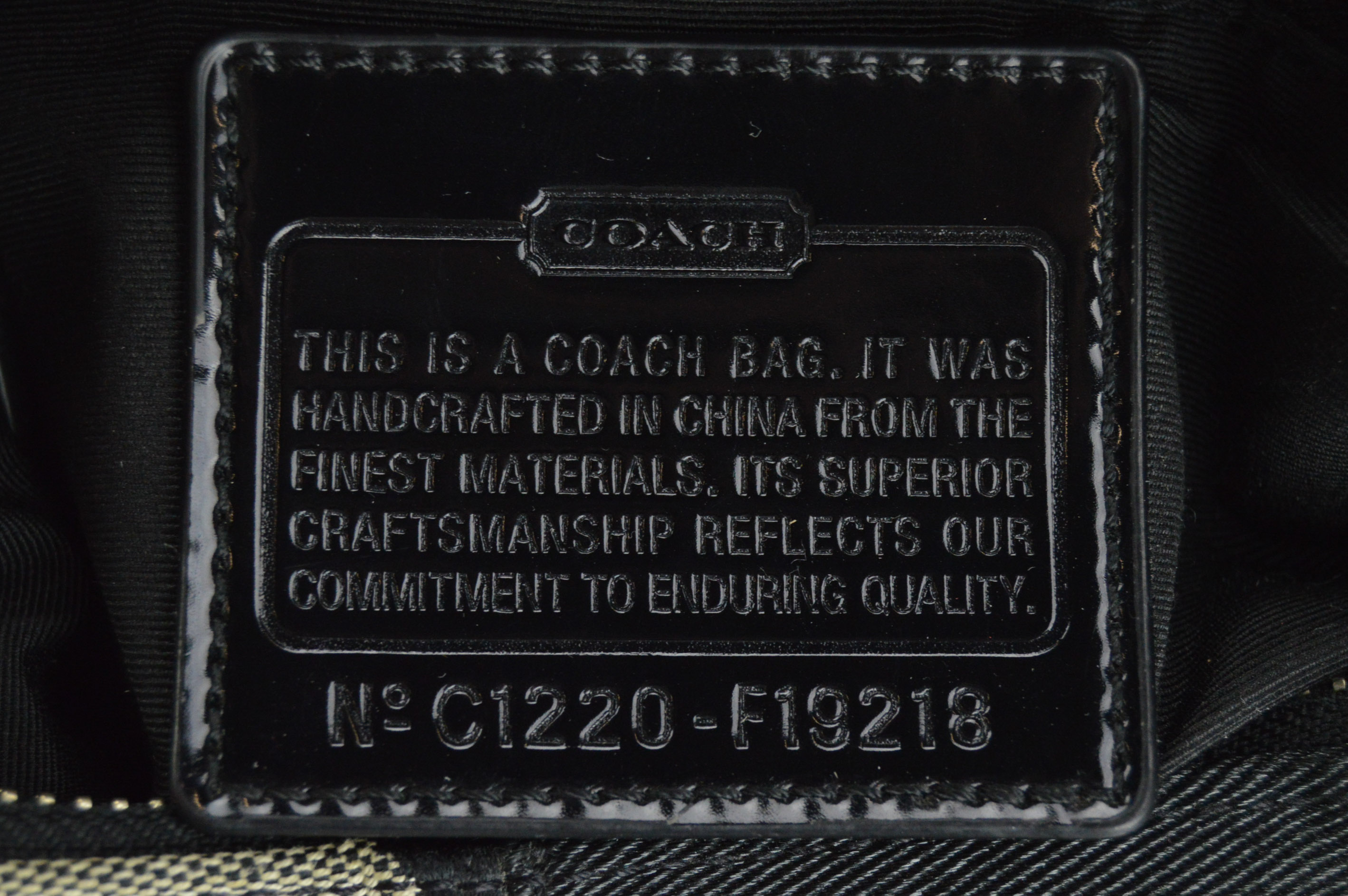 Coach Signature Stripe Demi Bag