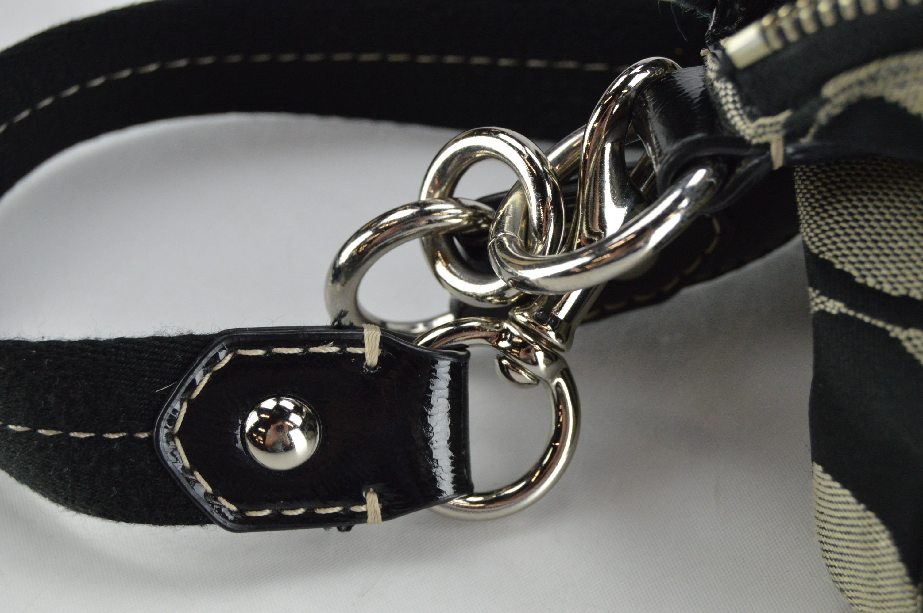 Coach Signature Stripe Demi Bag