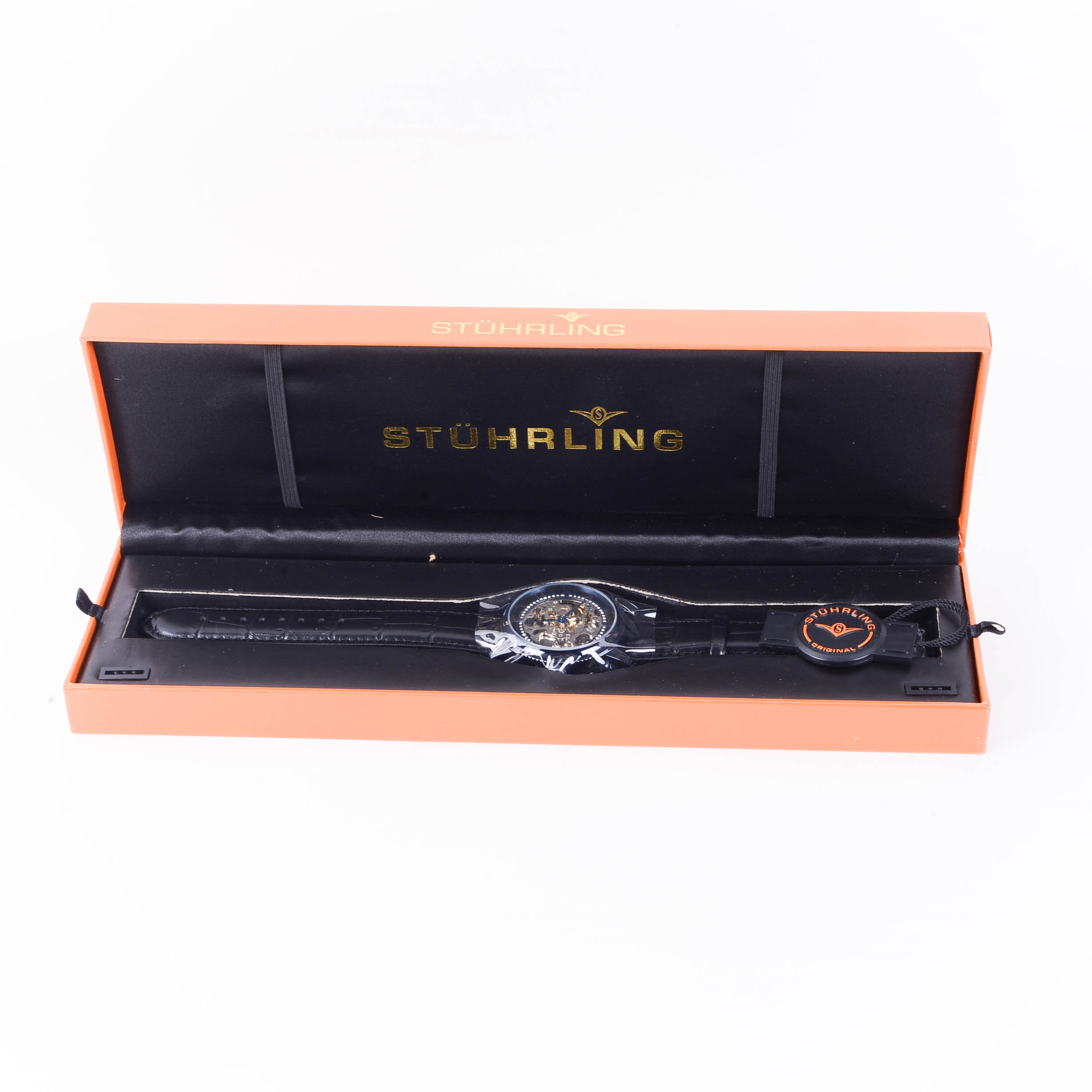 New in Box Stuhrling Original Skeleton Movement Automatic Watch