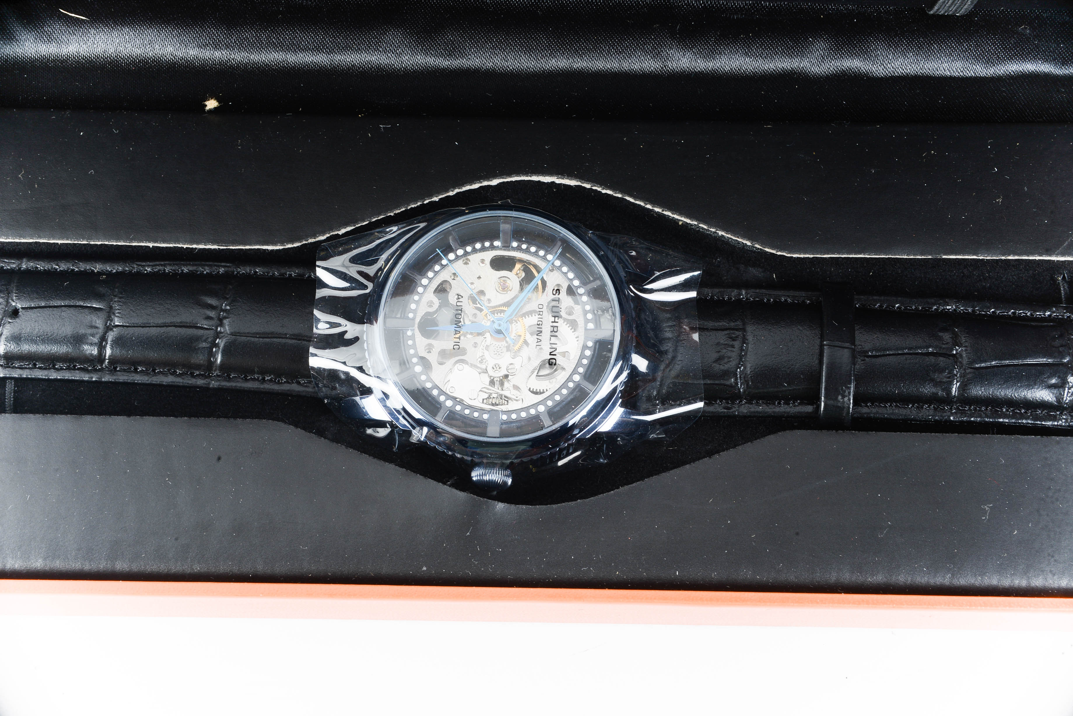 New in Box Stuhrling Original Skeleton Movement Automatic Watch
