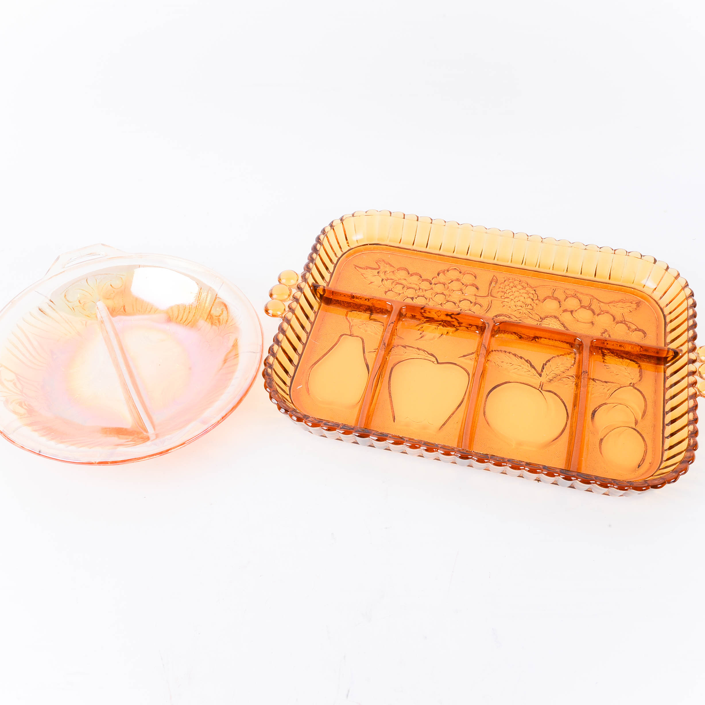 Vintage Carnival Glass and Indiana Amber Glass