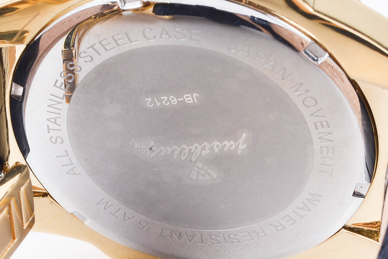 JustBling Diamond Bezel Chronograph Watch JB-6212