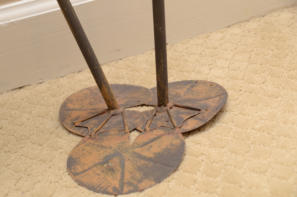 Trio of Metal Frog Musicians