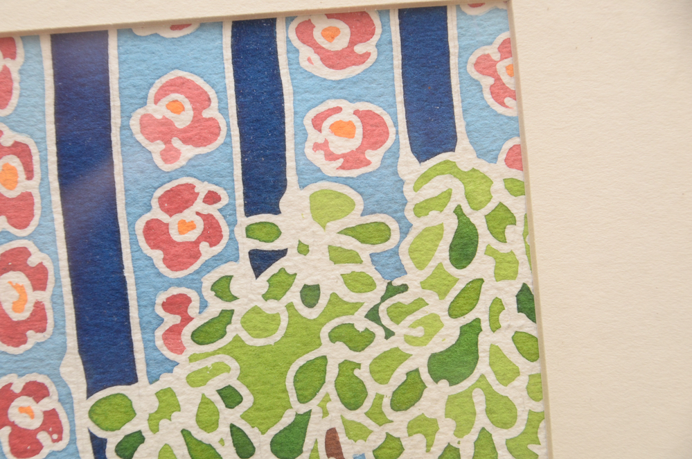 Bernice Duvall "Garden Room" Wax Resist Watercolor