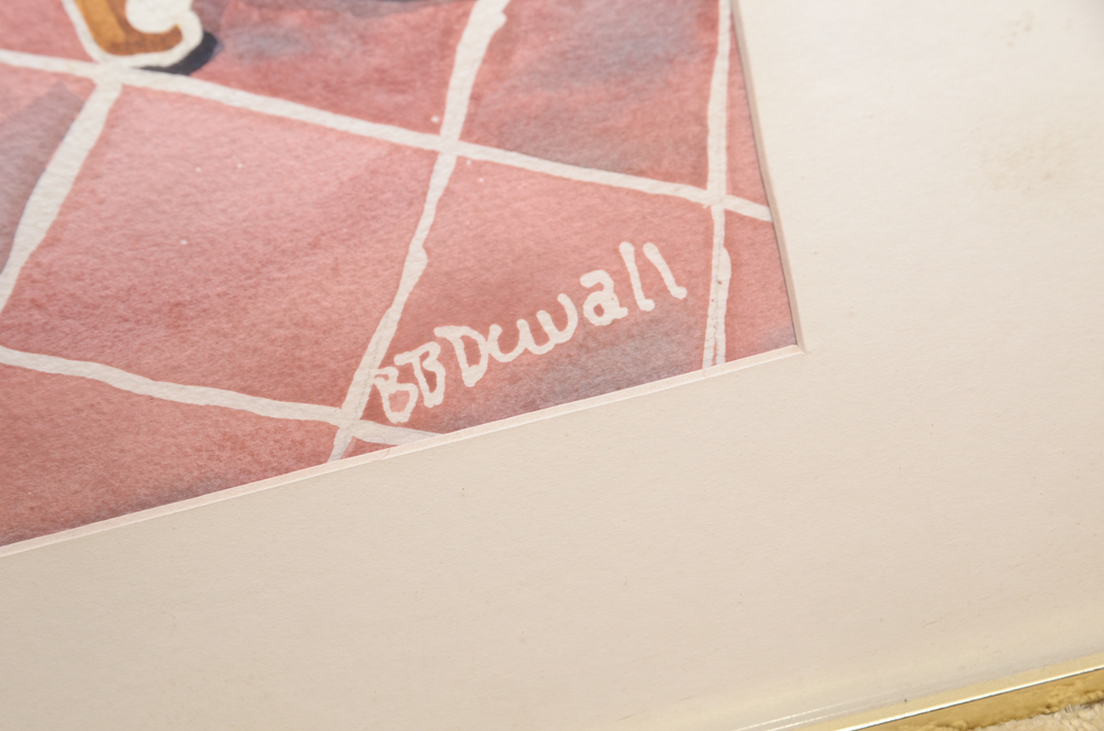 Bernice Duvall "Garden Room" Wax Resist Watercolor