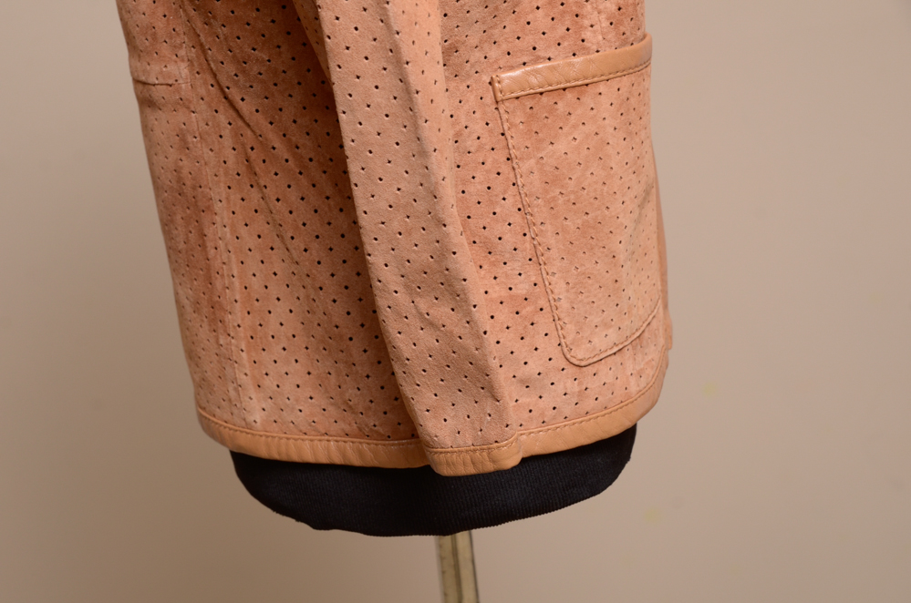 Tory Burch Perforated Suede Jacket, Size 2