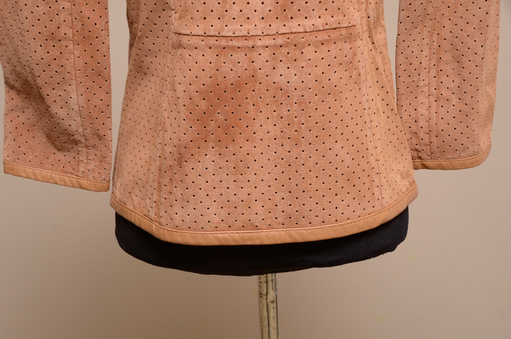Tory Burch Perforated Suede Jacket, Size 2