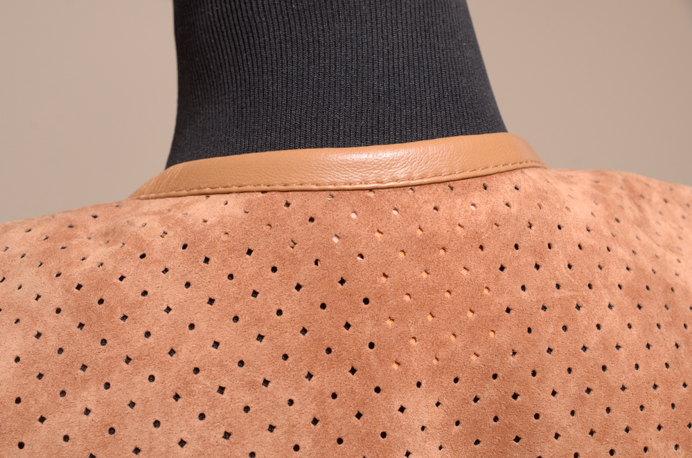 Tory Burch Perforated Suede Jacket, Size 2