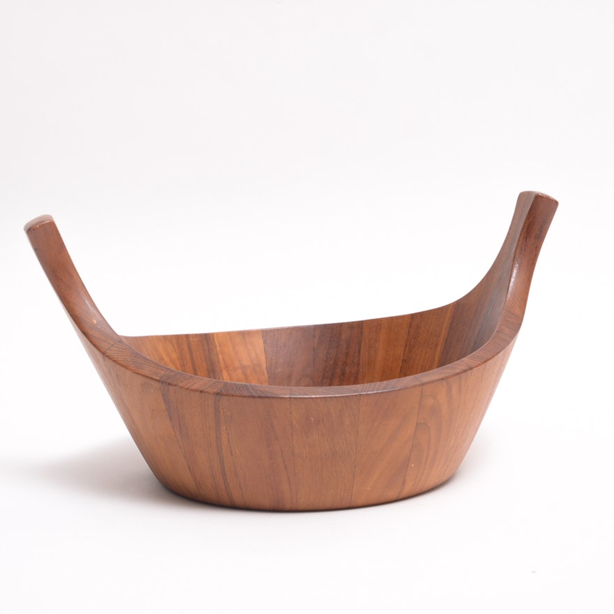 Jens Quistgaard Dansk "Viking" Danish Modern Teak Salad Bowl