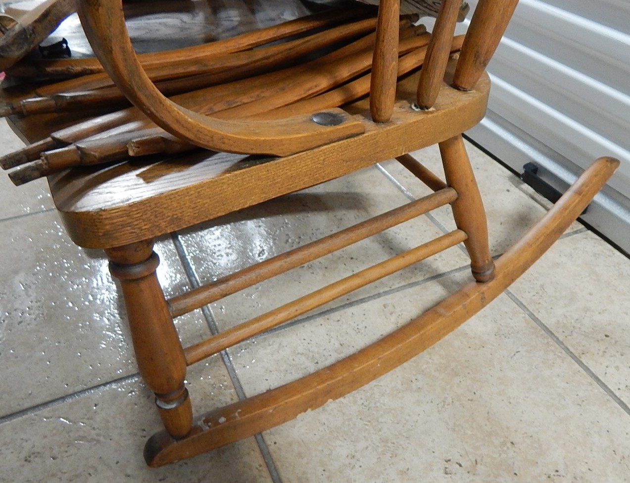 Mid 1800's Oak Rocking Chair - Project