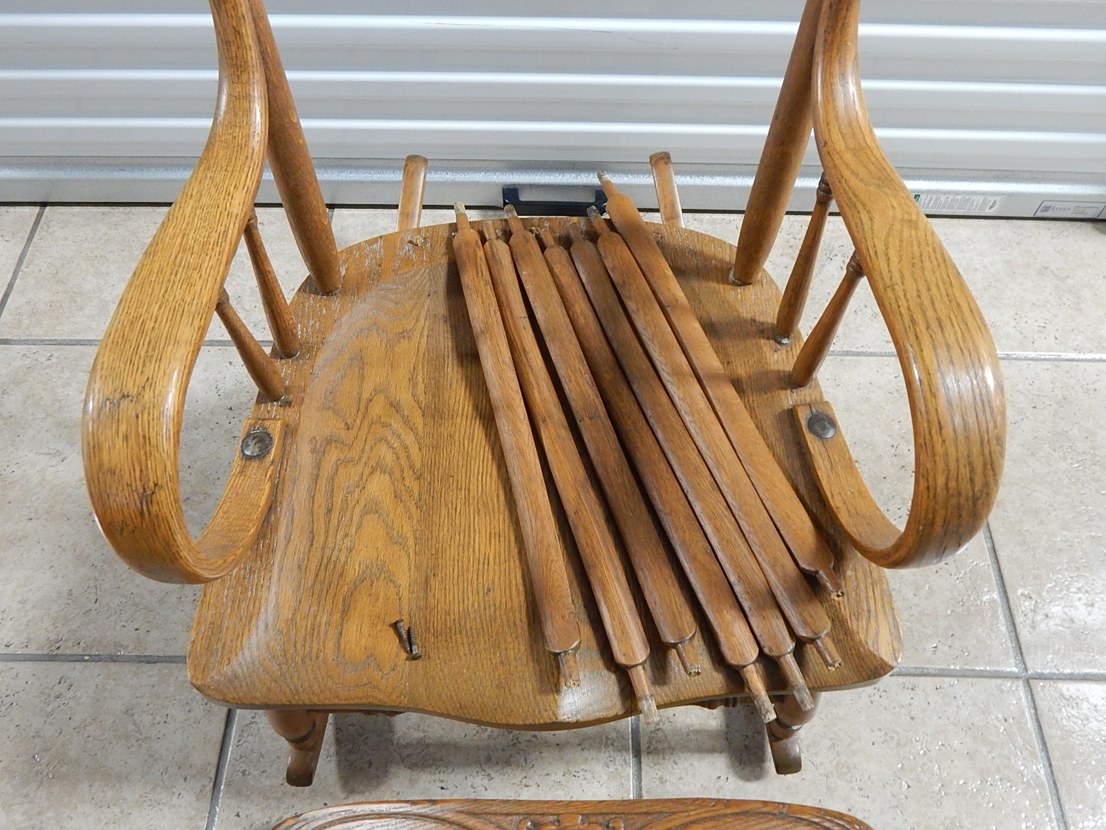 Mid 1800's Oak Rocking Chair - Project