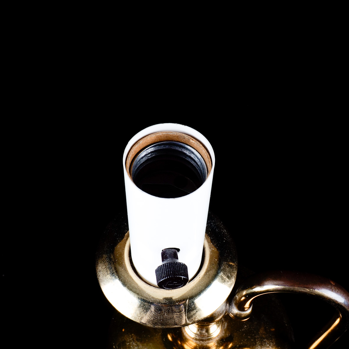 Vintage Brass Converted Walking Lamp