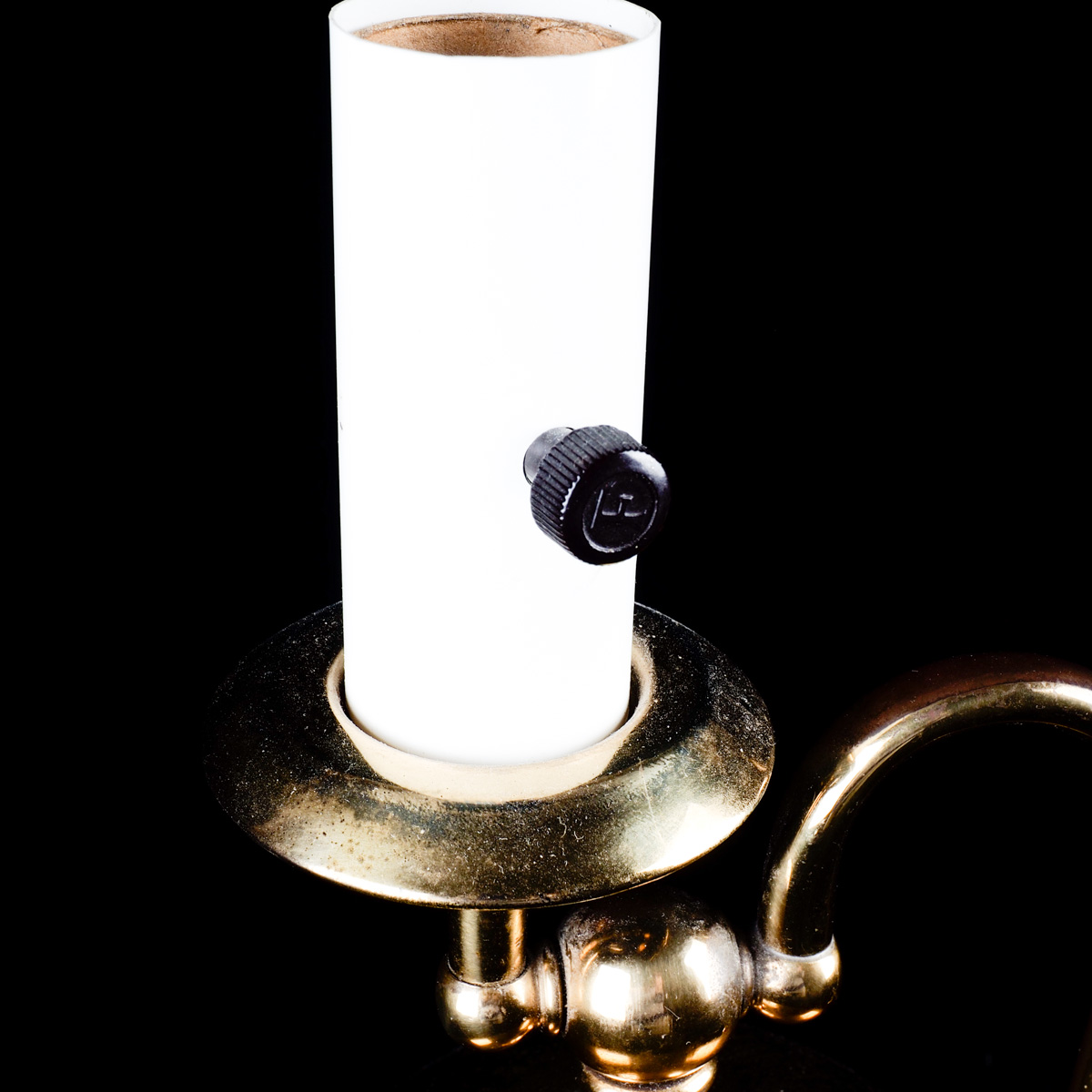 Vintage Brass Converted Walking Lamp