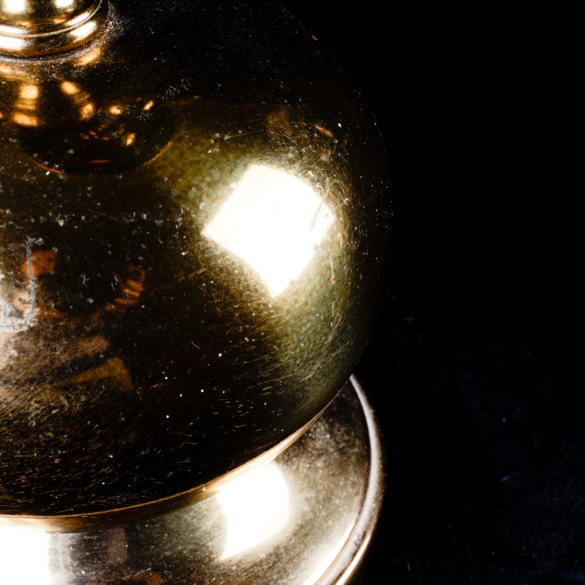 Vintage Brass Converted Walking Lamp