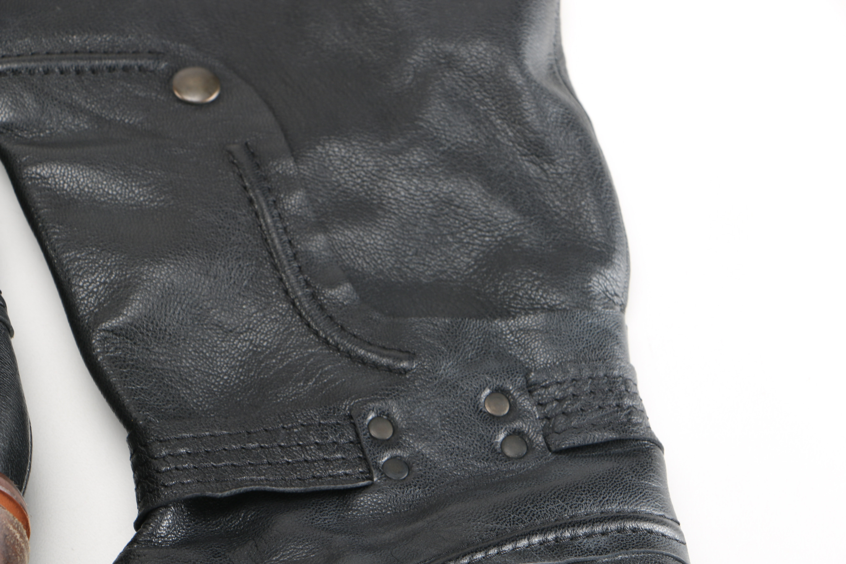 Dick Boons Black faux Leather Boots