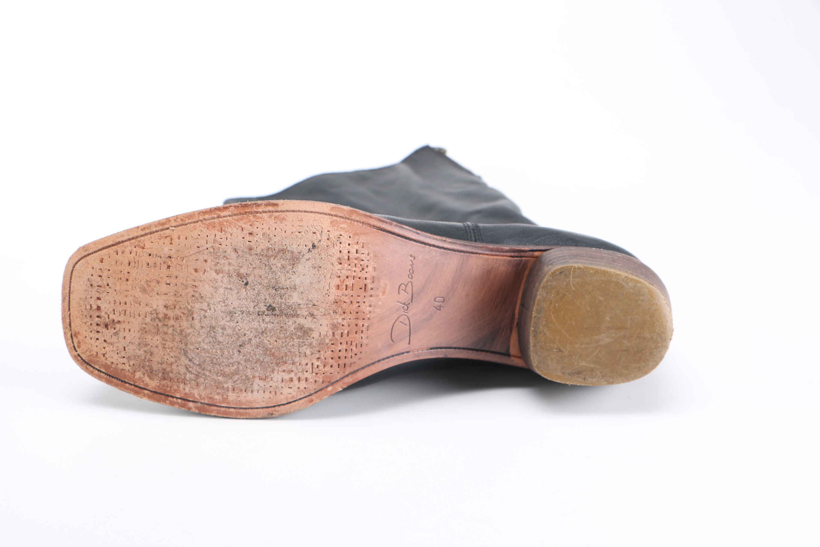 Dick Boons Black faux Leather Boots