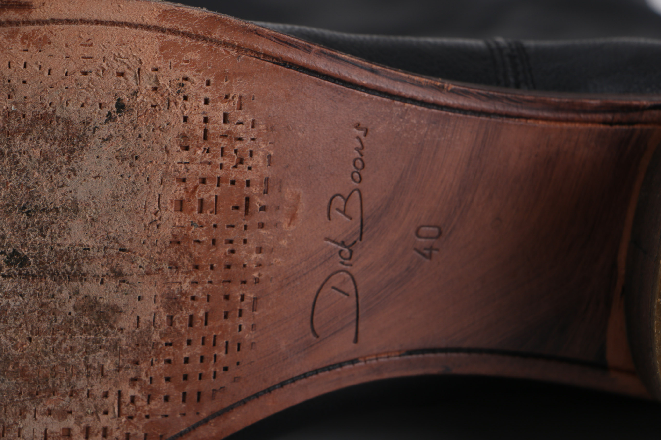 Dick Boons Black faux Leather Boots