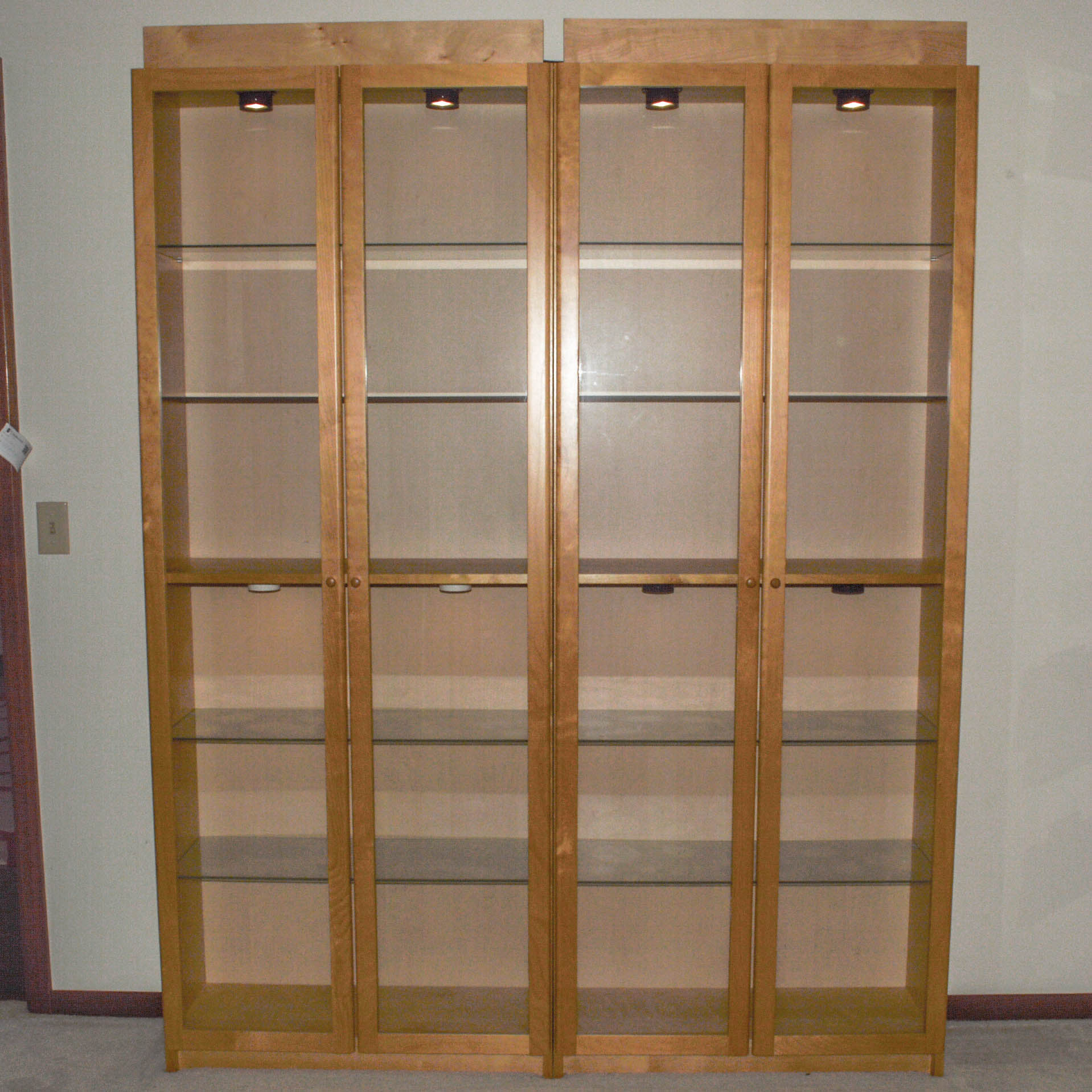 Two IKEA Display Cabinets