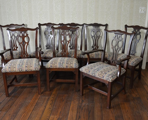 Ethan Allen Chippendale Style Dining Room Chairs