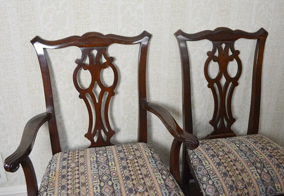 Ethan Allen Chippendale Style Dining Room Chairs