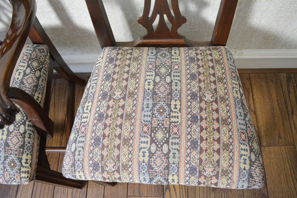 Ethan Allen Chippendale Style Dining Room Chairs