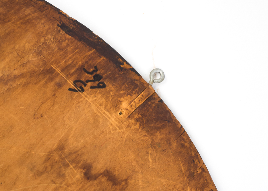 Vintage Hand Carved and Painted Portrait