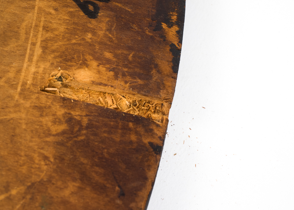 Vintage Hand Carved and Painted Portrait