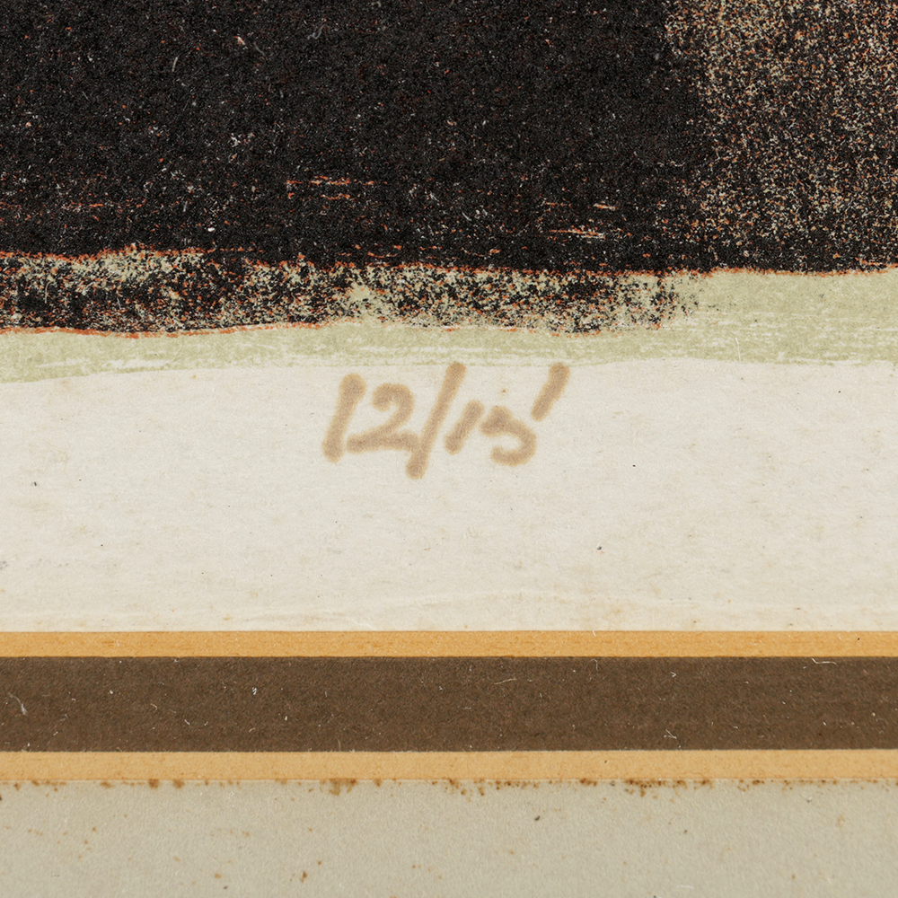 Charles Keeping Original Lithograph on Paper "Man Backing Horse"