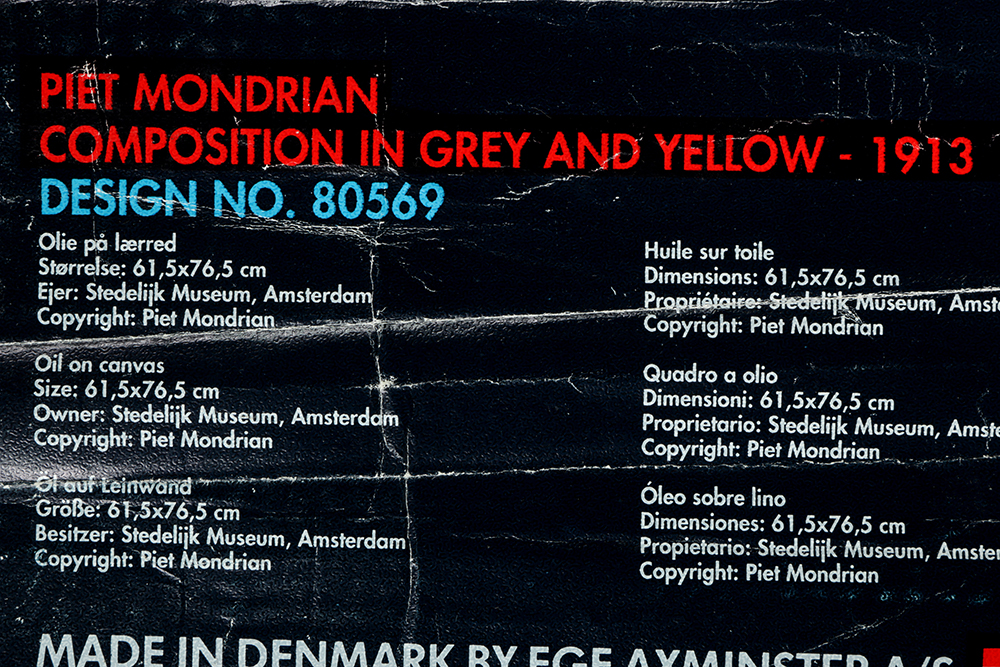 Danish Ege Axminster Rug after Piet Mondrian