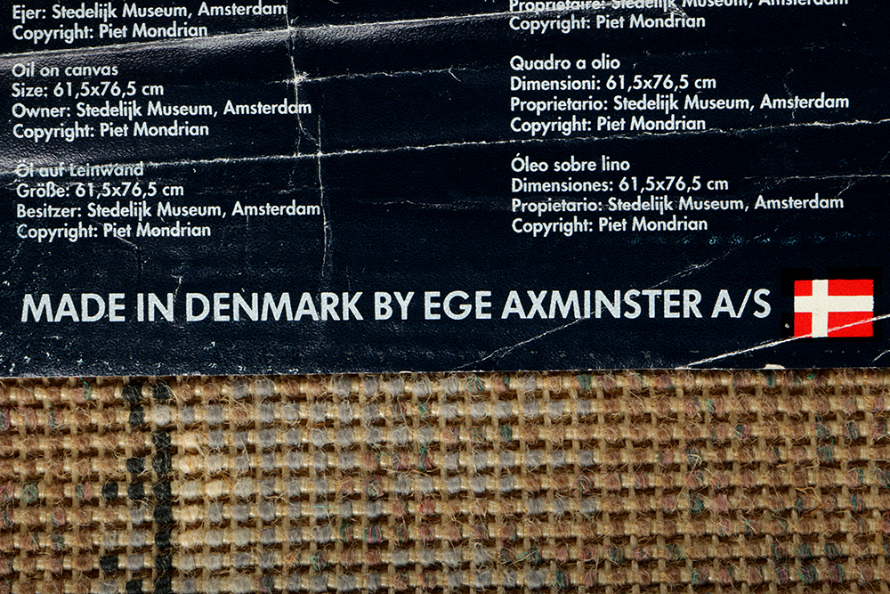 Danish Ege Axminster Rug after Piet Mondrian