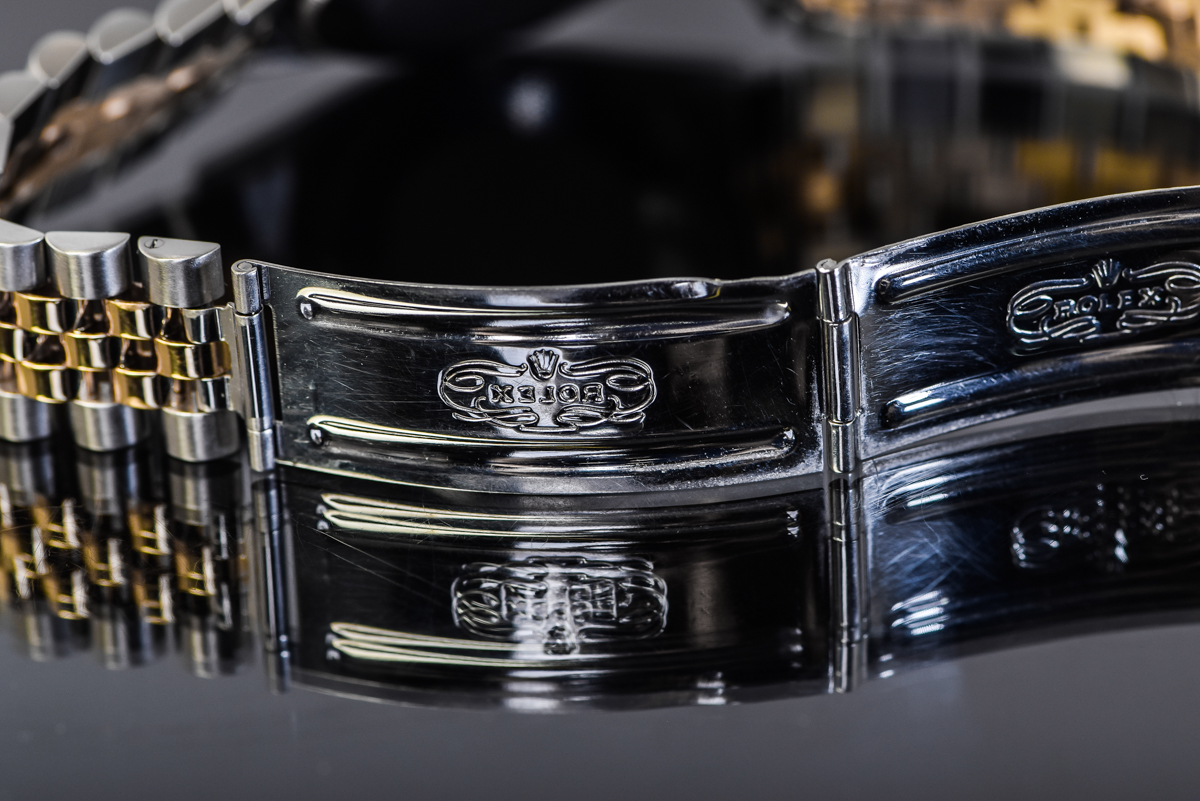 Men's Rolex Datejust Two-Tone 18K Yellow Gold and Diamond Watch with Jubilee Bracelet