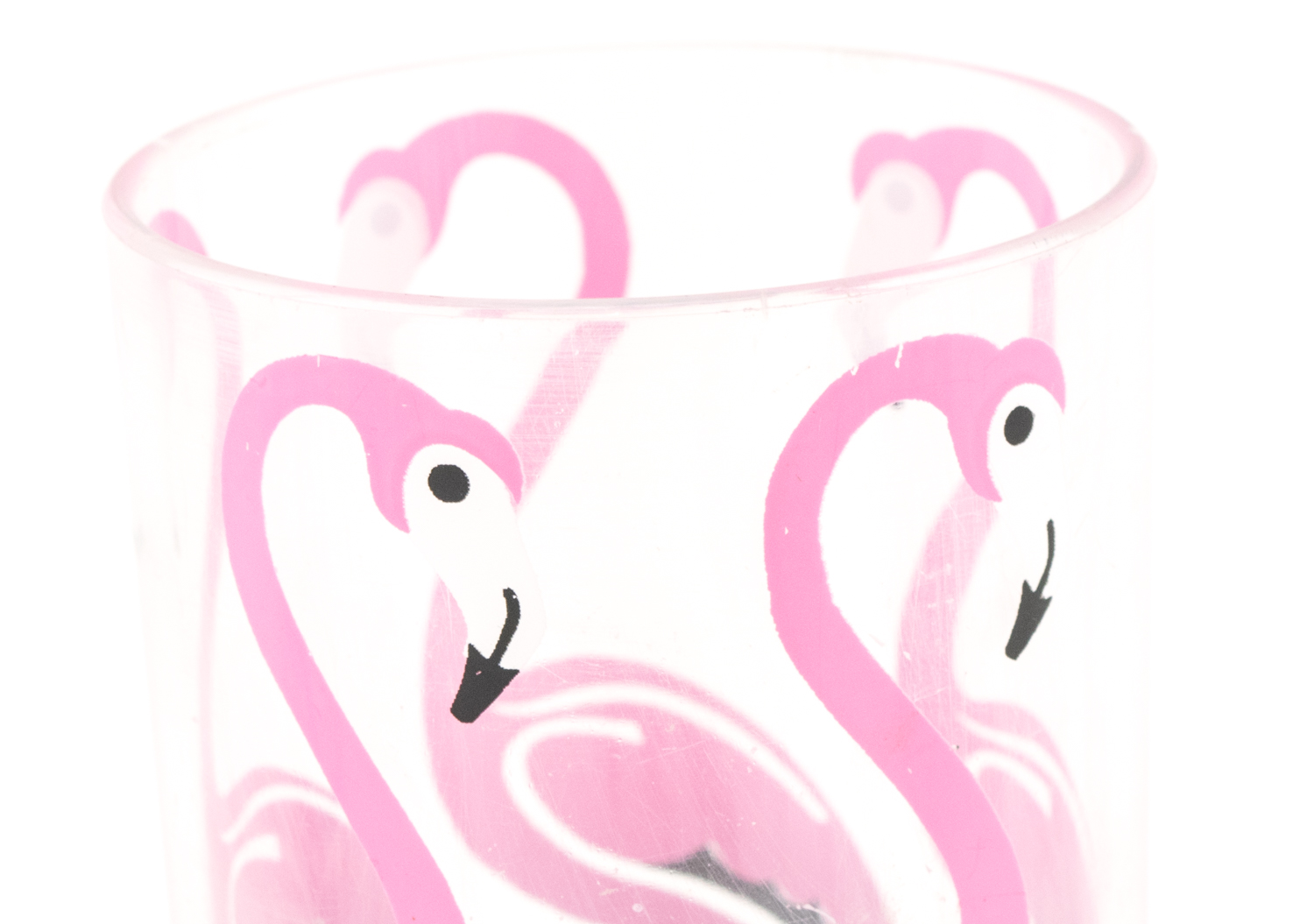 Vintage HJ Stotter Inc. Art Deco Acrylic Flamingo Glasses