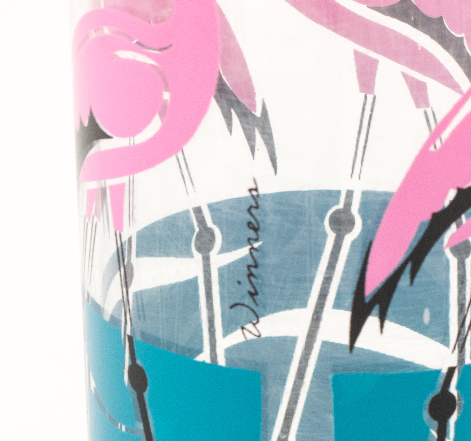 Vintage HJ Stotter Inc. Art Deco Acrylic Flamingo Glasses