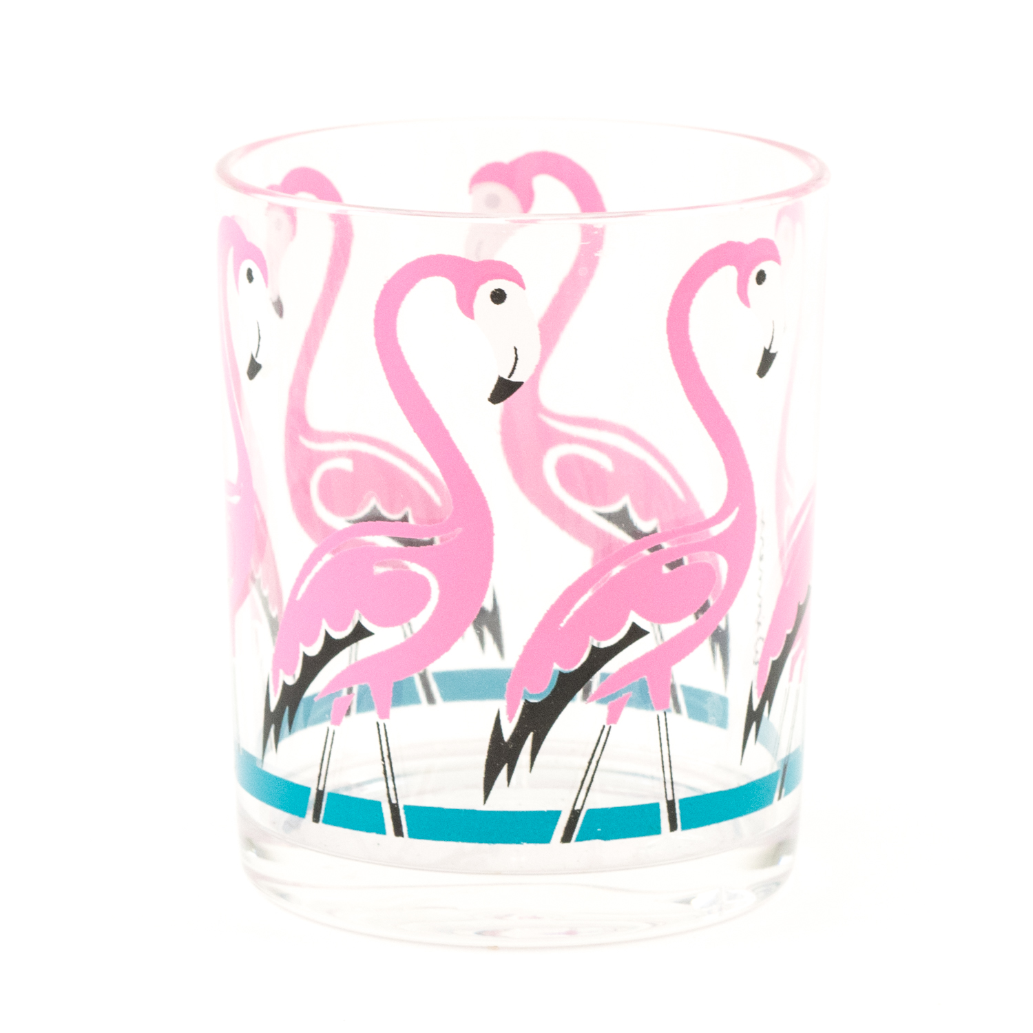 Vintage HJ Stotter Inc. Art Deco Acrylic Flamingo Glasses