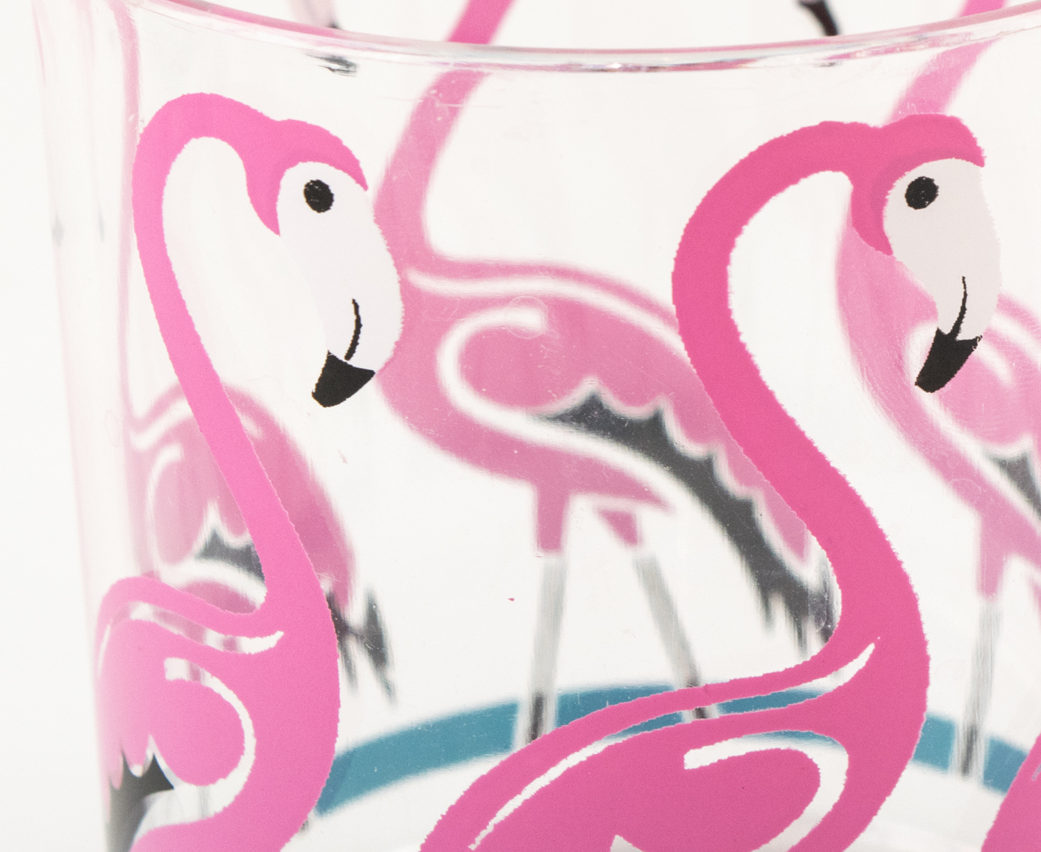 Vintage HJ Stotter Inc. Art Deco Acrylic Flamingo Glasses