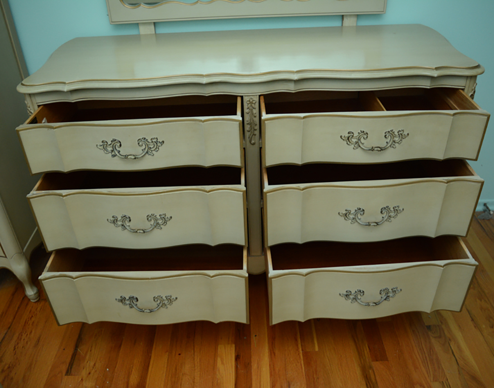 Lammerts Vintage French Provincial Style Dresser with Mirror