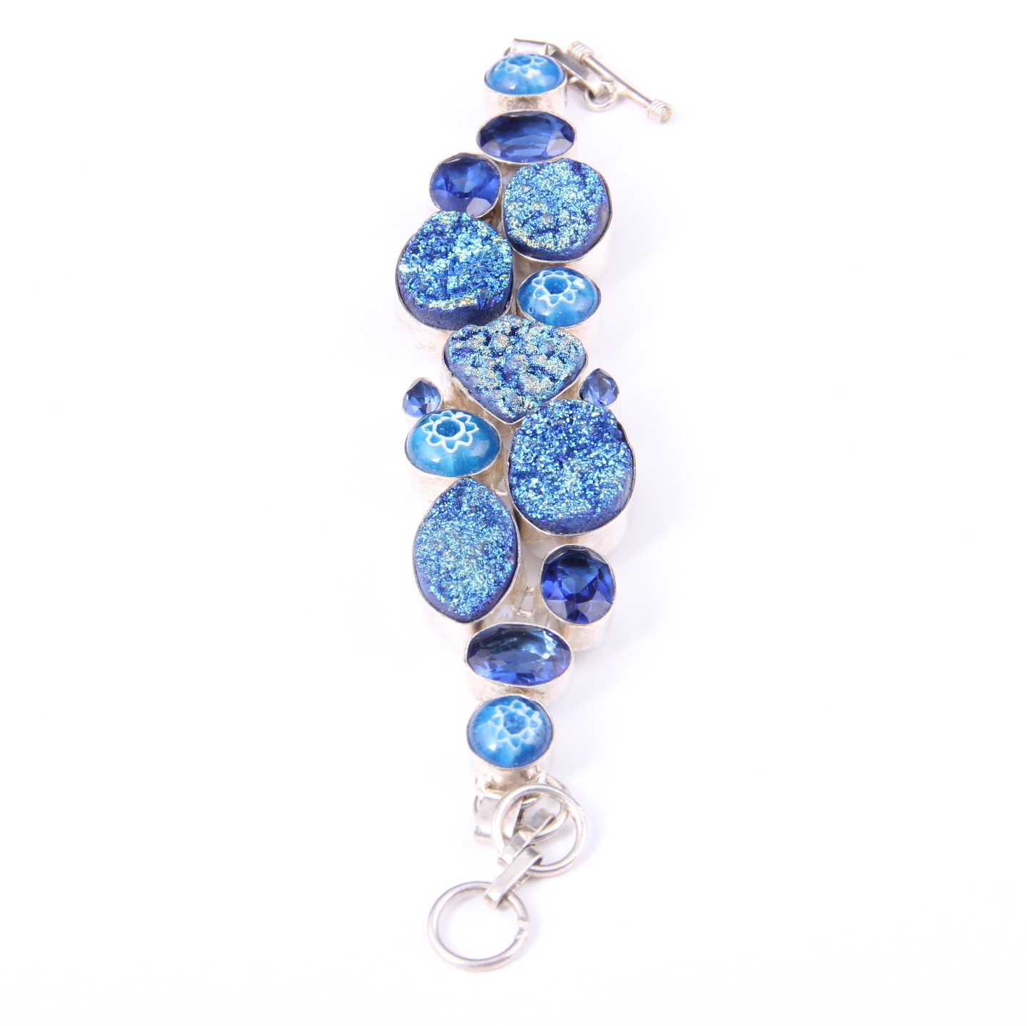 Sterling Silver Blue Stone Bracelet